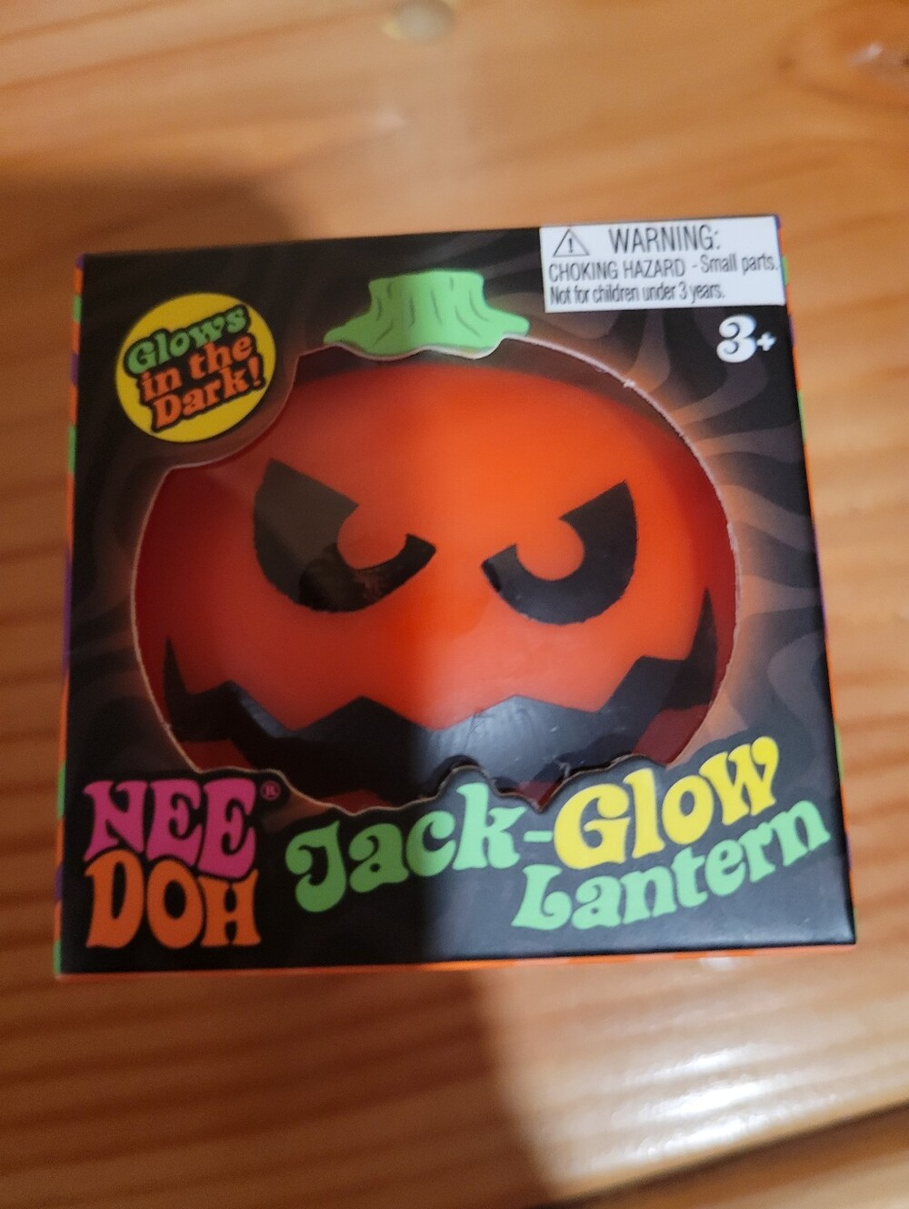 Nee Doh Jack-Glow Lantern Pumpkin Squeeze Toy - Orange
